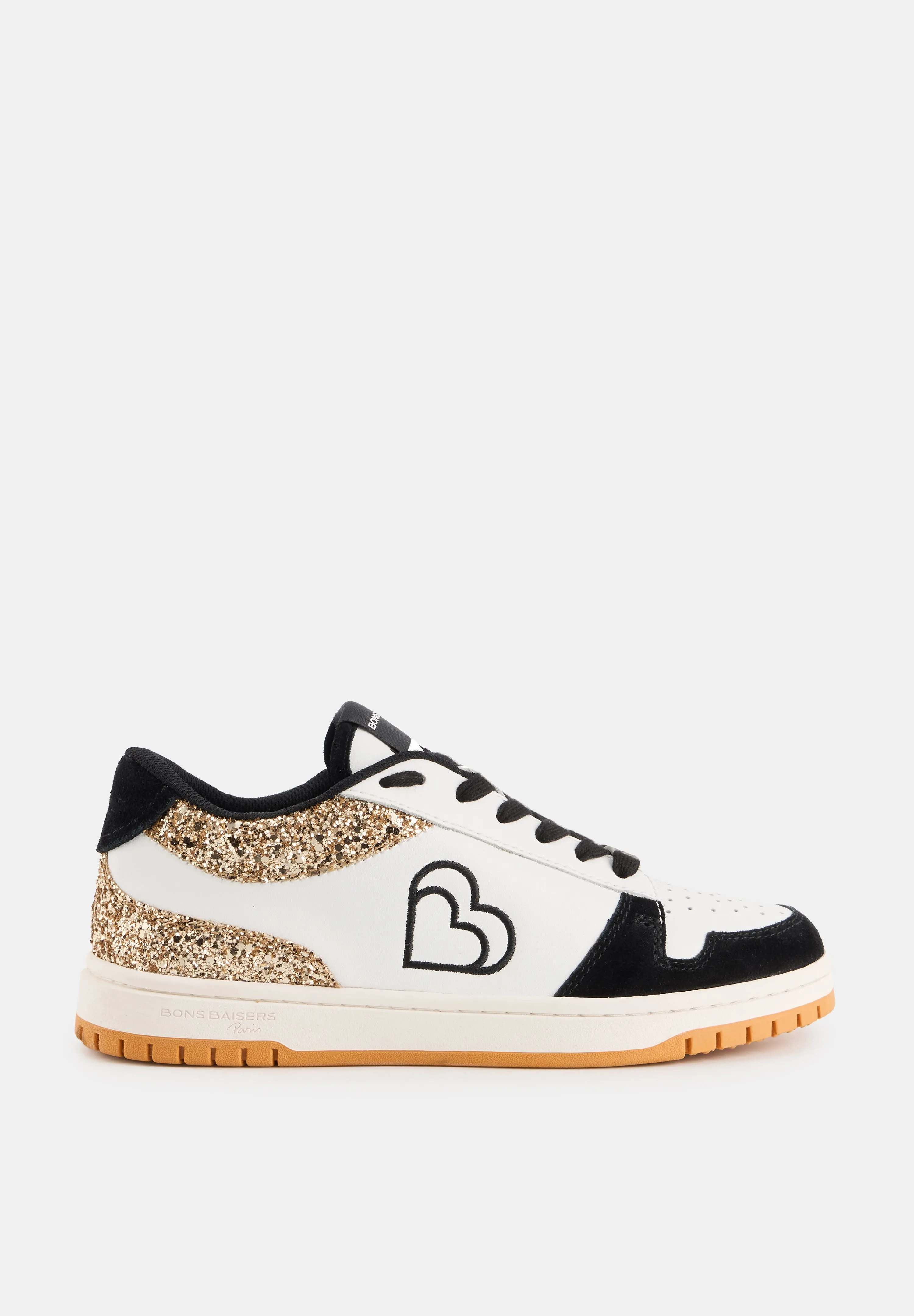 Serena-Blanc Glitter Gold