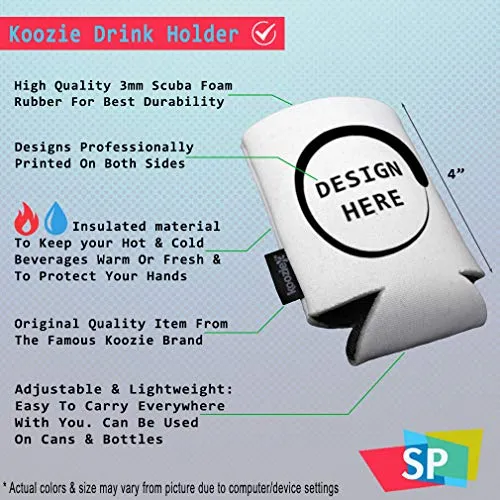 Style In Print Christmas Sleeves for Cans Drink Cooler Drink up Gr'''s Its Christmas Christmas Scuba Foam Party Beer Cover White Design Only, (0)