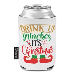 Style In Print Christmas Sleeves for Cans Drink Cooler Drink up Gr'''s Its Christmas Christmas Scuba Foam Party Beer Cover White Design Only, (0)
