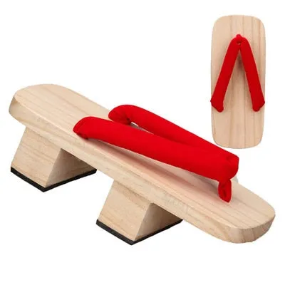 Summer Women Slipper Japanese Geta Wooden Clogs Geisha Samurai Anime Cosplay Shoes Thick Bottom Platform Sandals Man Flip Flops