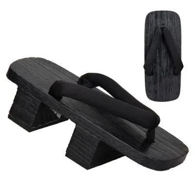 Summer Women Slipper Japanese Geta Wooden Clogs Geisha Samurai Anime Cosplay Shoes Thick Bottom Platform Sandals Man Flip Flops