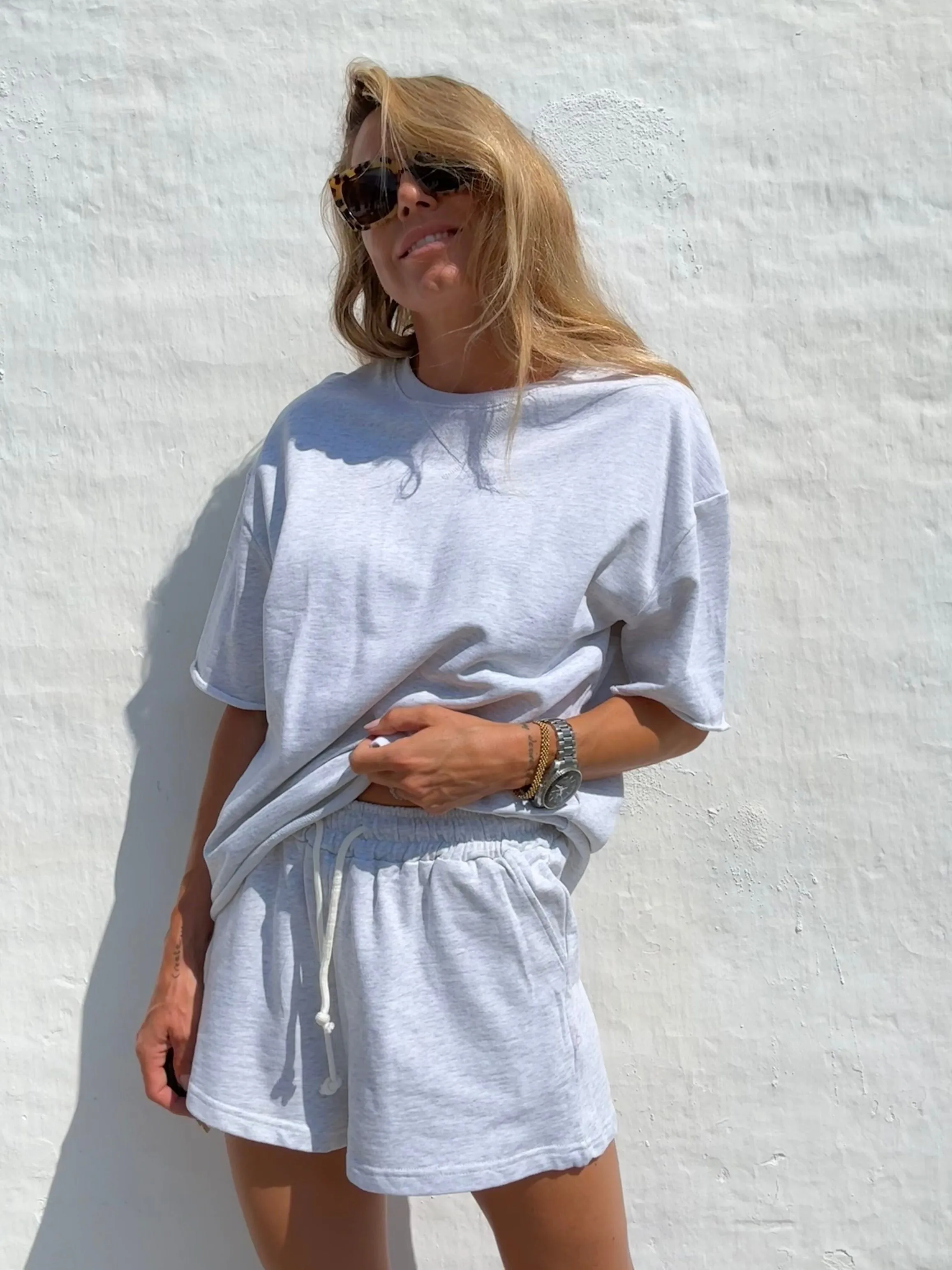 Sweat shorts - Chilli - Gray - Sassy Copenhagen
