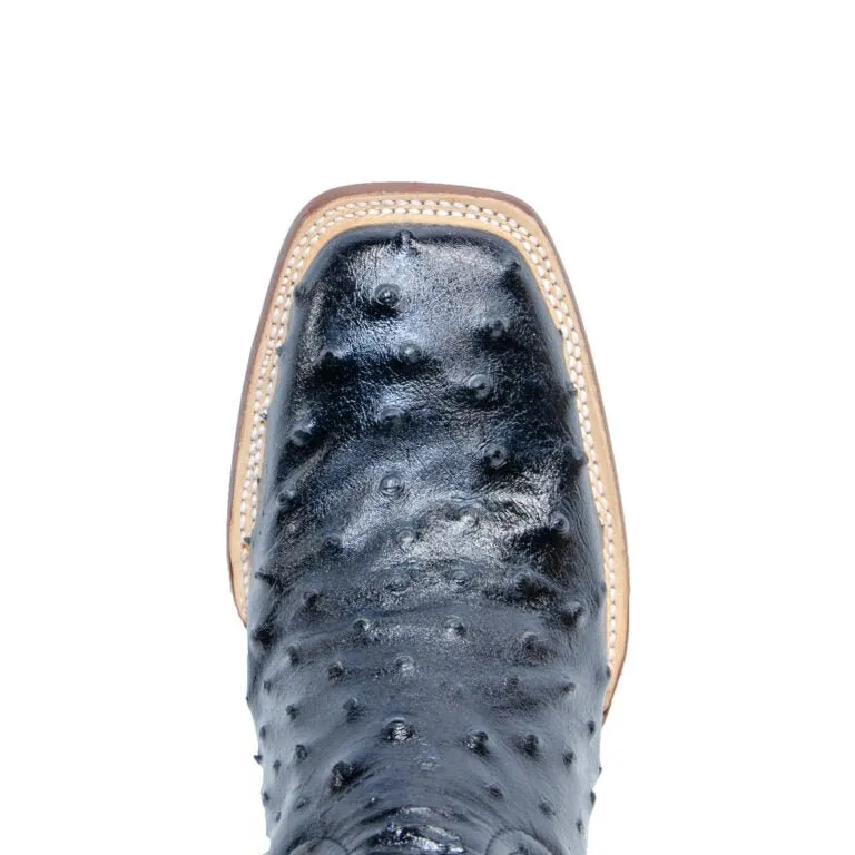 TANNER MARK MEN’S Ostrich Black Print Western Boots