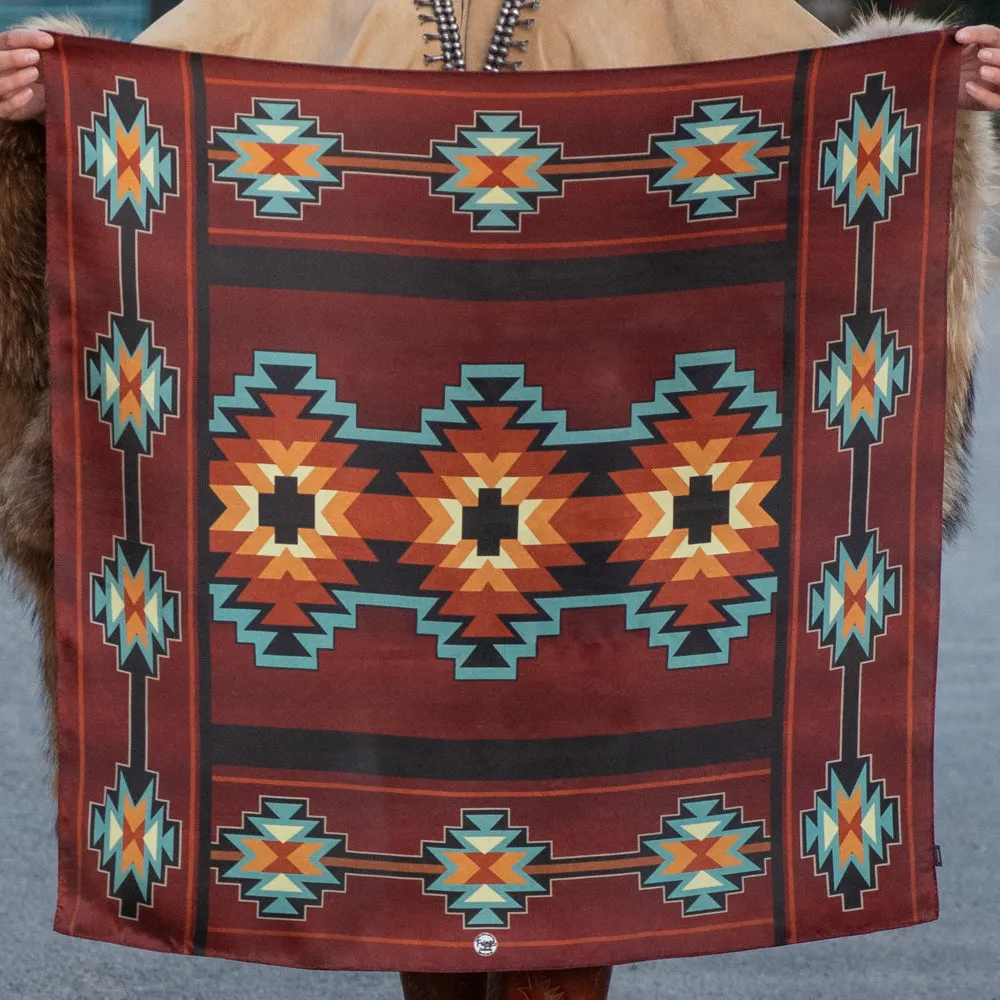 Telluride Long Tail Maroon Wild Rag Scarf