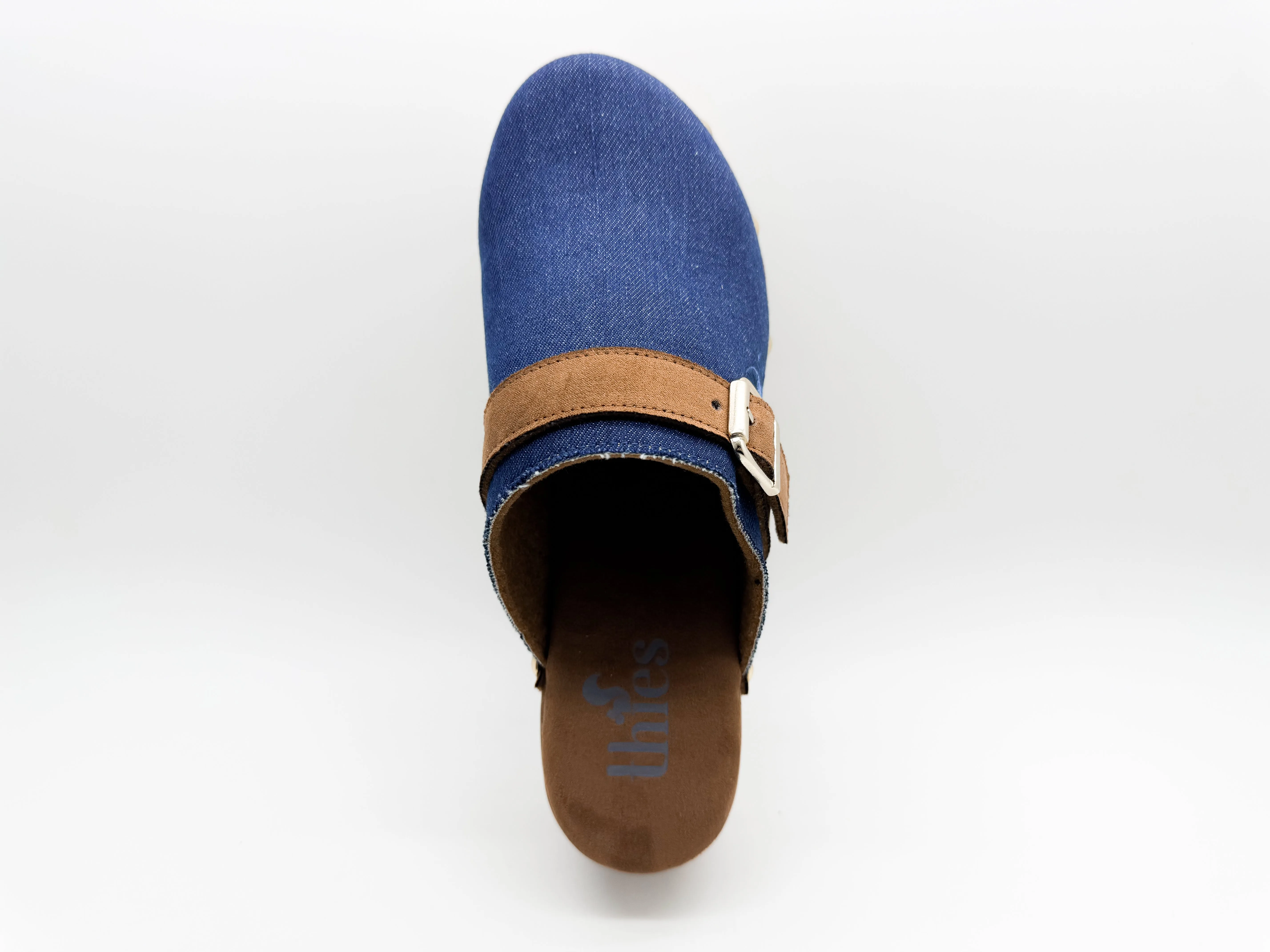 thies 1856 ® Rec Denim Comfy Clog vegan denim blue (W/X)