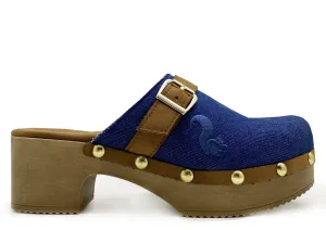 thies 1856 ® Rec Denim Comfy Clog vegan denim blue (W/X)
