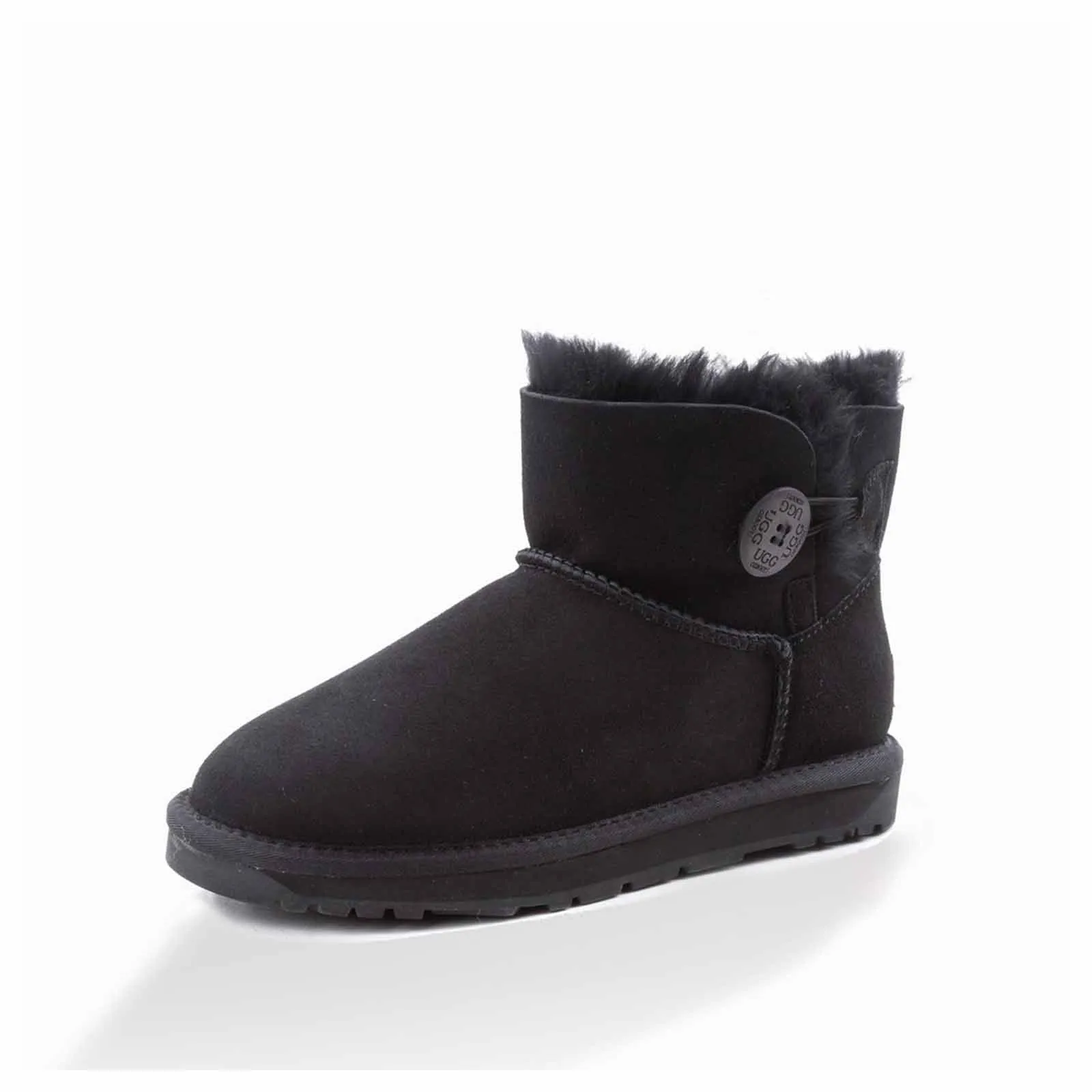 Ugg Boots Classic Mini Button Black 36