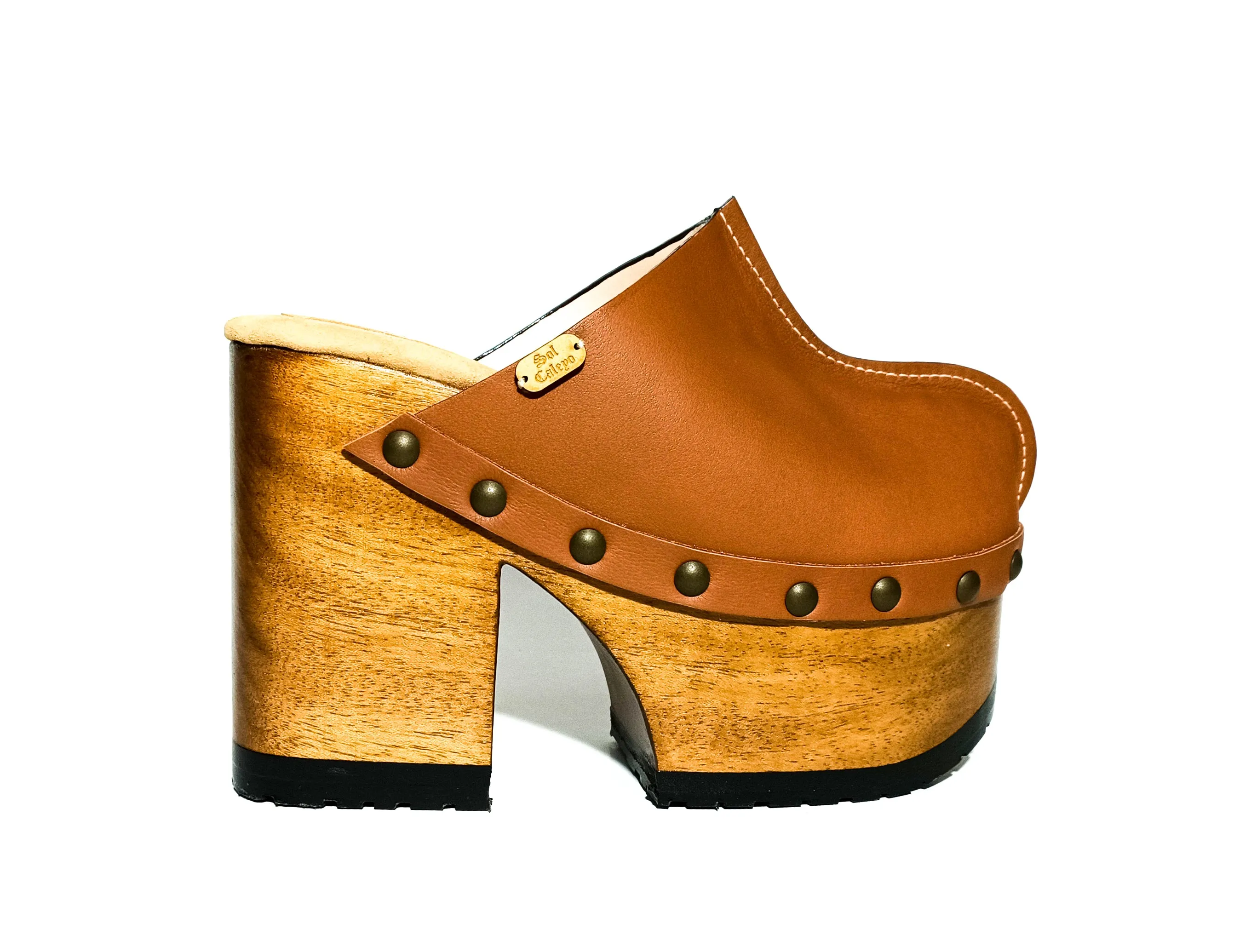 Vintage Light Brown Clogs