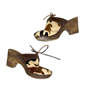Vintage Ponyhair Clogs (UK 6 EU 39 US 8)