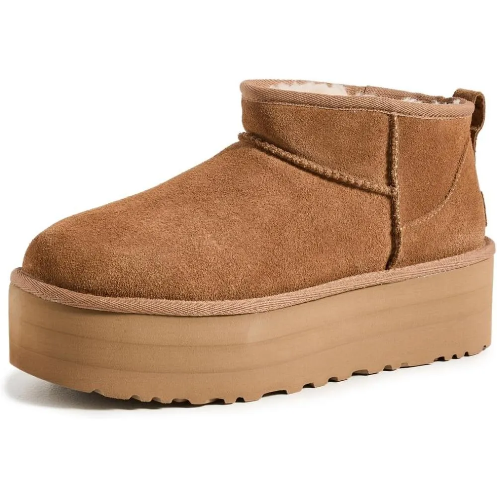 Water Resistant Mini Platform Boots
