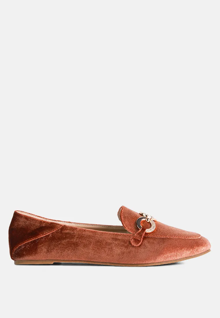 Wibele Croc Textured Metal Show Detail Loafers By Ruw