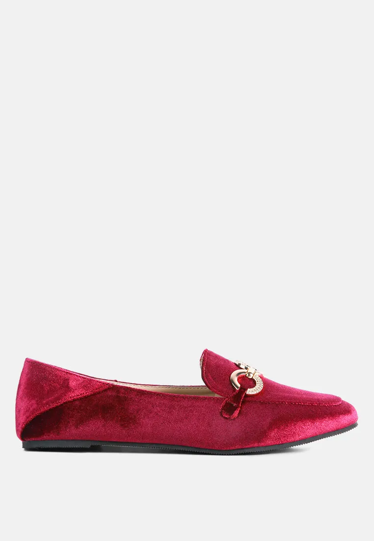 Wibele Croc Textured Metal Show Detail Loafers By Ruw