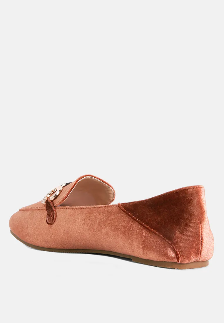 Wibele Croc Textured Metal Show Detail Loafers By Ruw