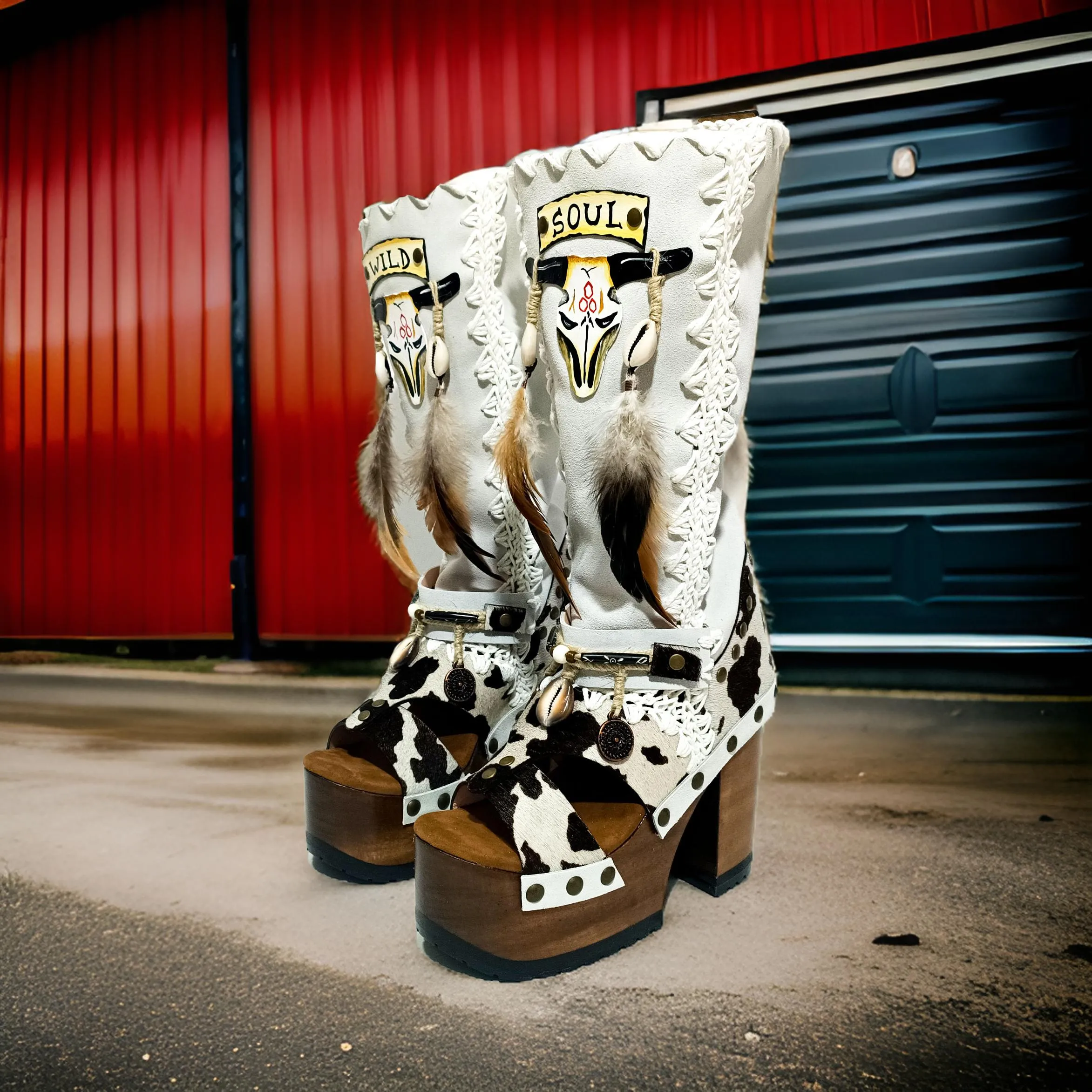 Wild Soul Cowhide Boots
