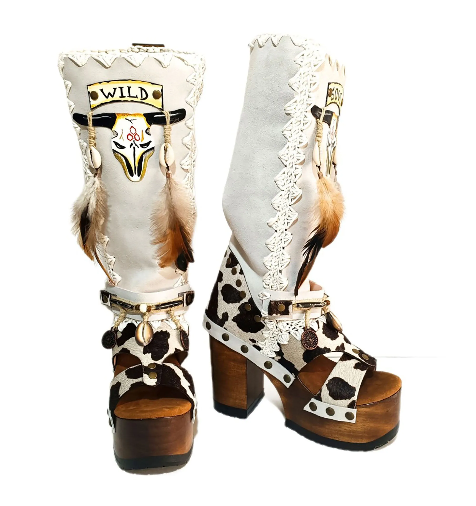 Wild Soul Cowhide Boots