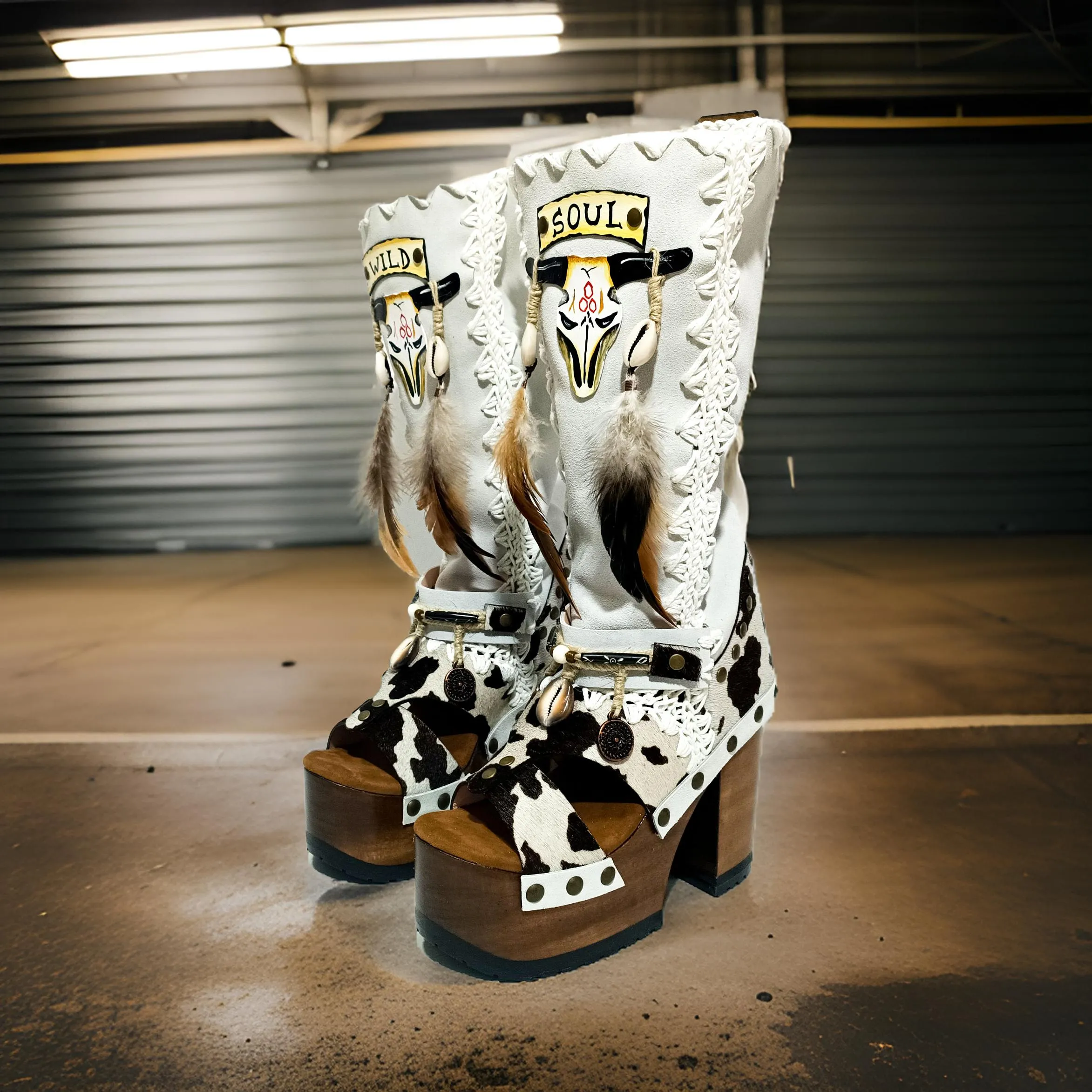 Wild Soul Cowhide Boots
