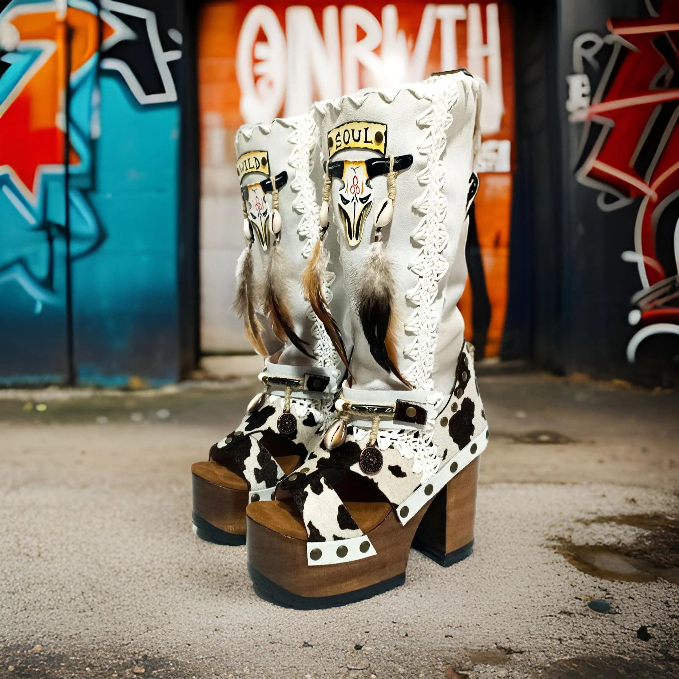 Wild Soul Cowhide Boots