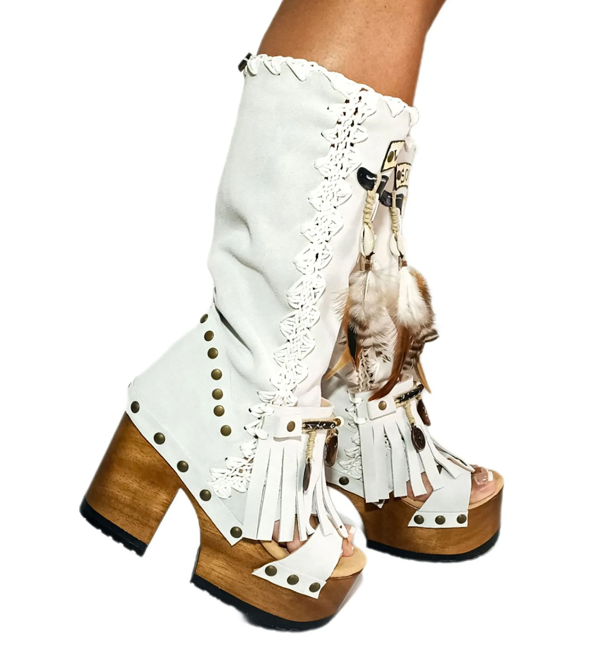 Wild Soul White Boots