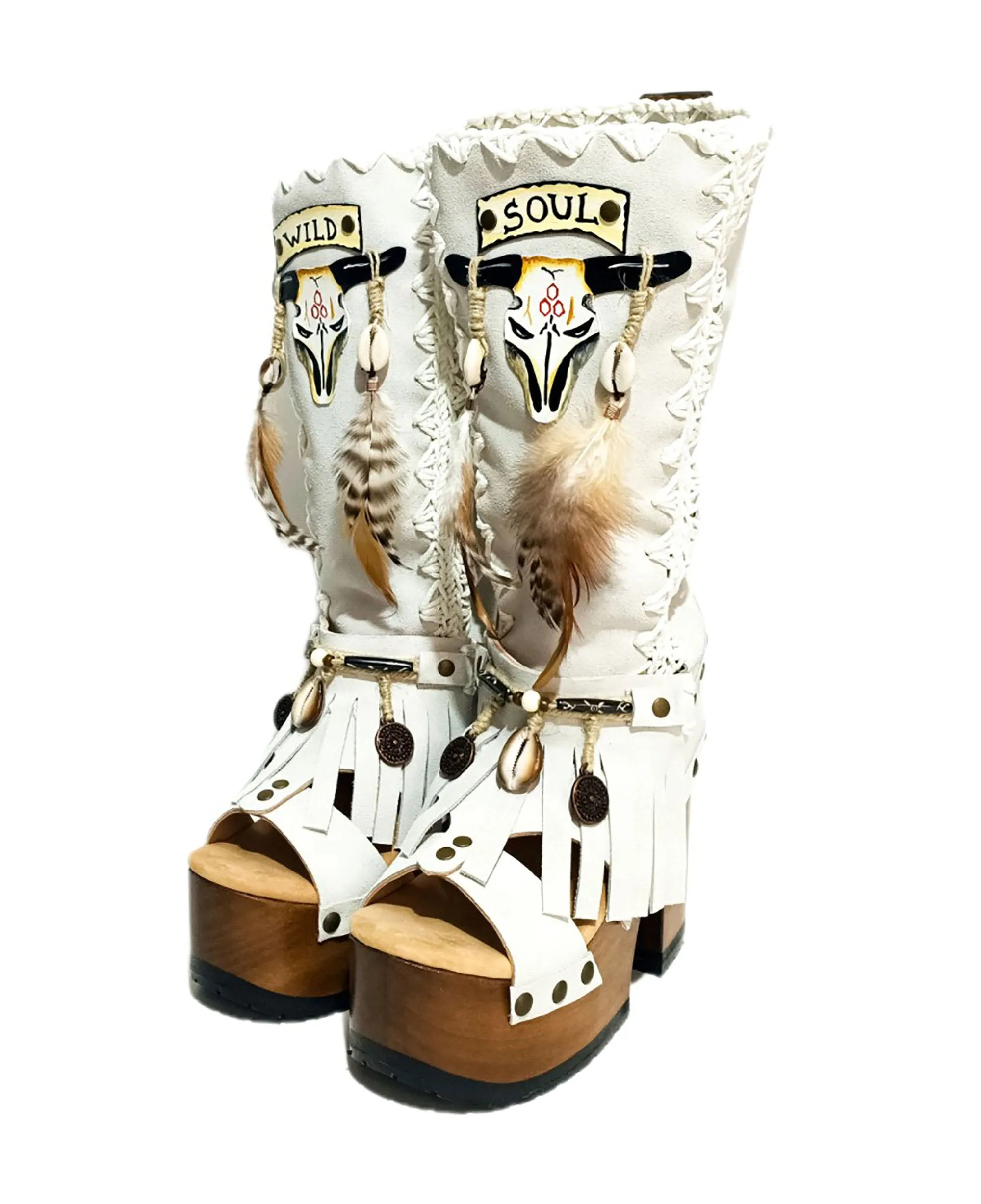 Wild Soul White Boots