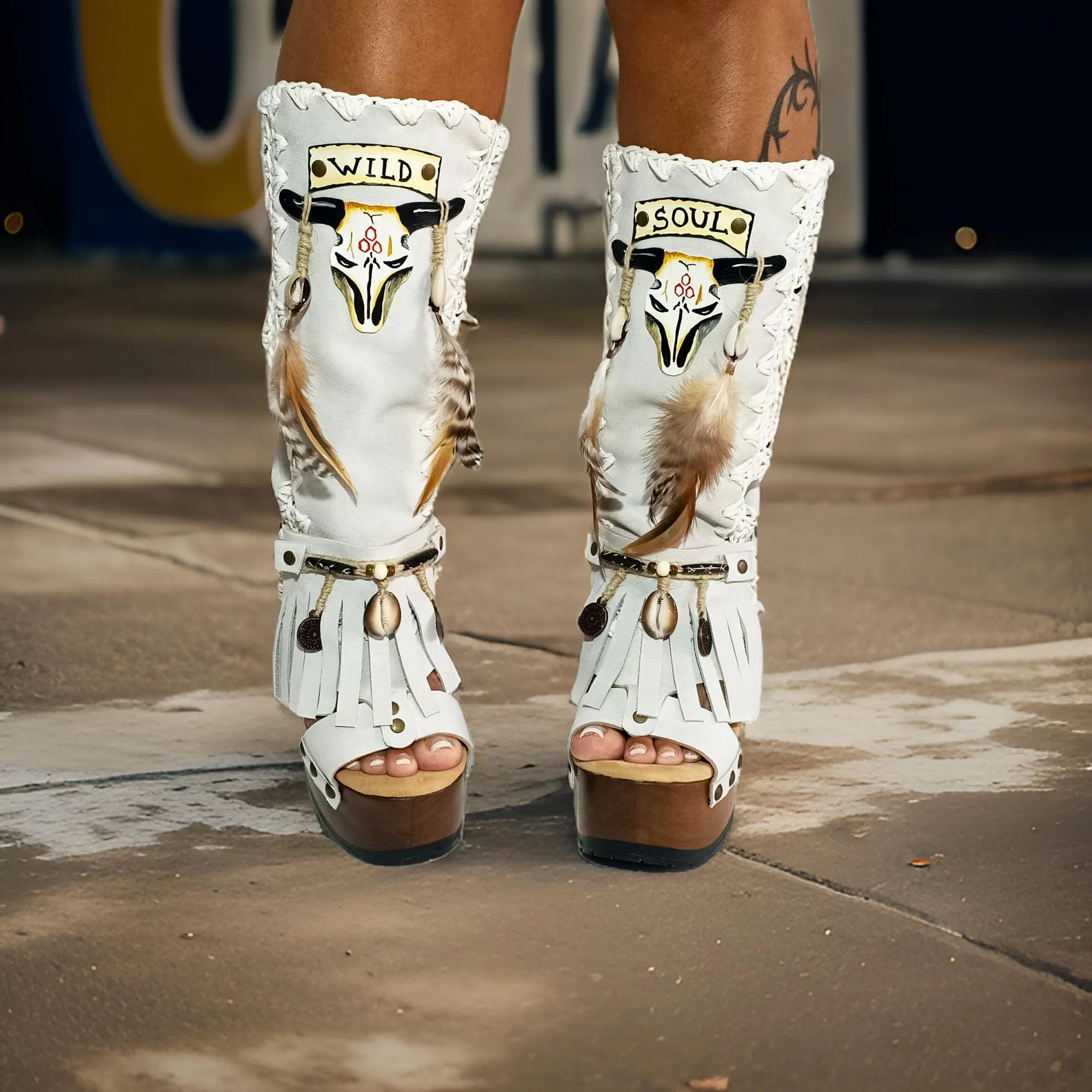 Wild Soul White Boots