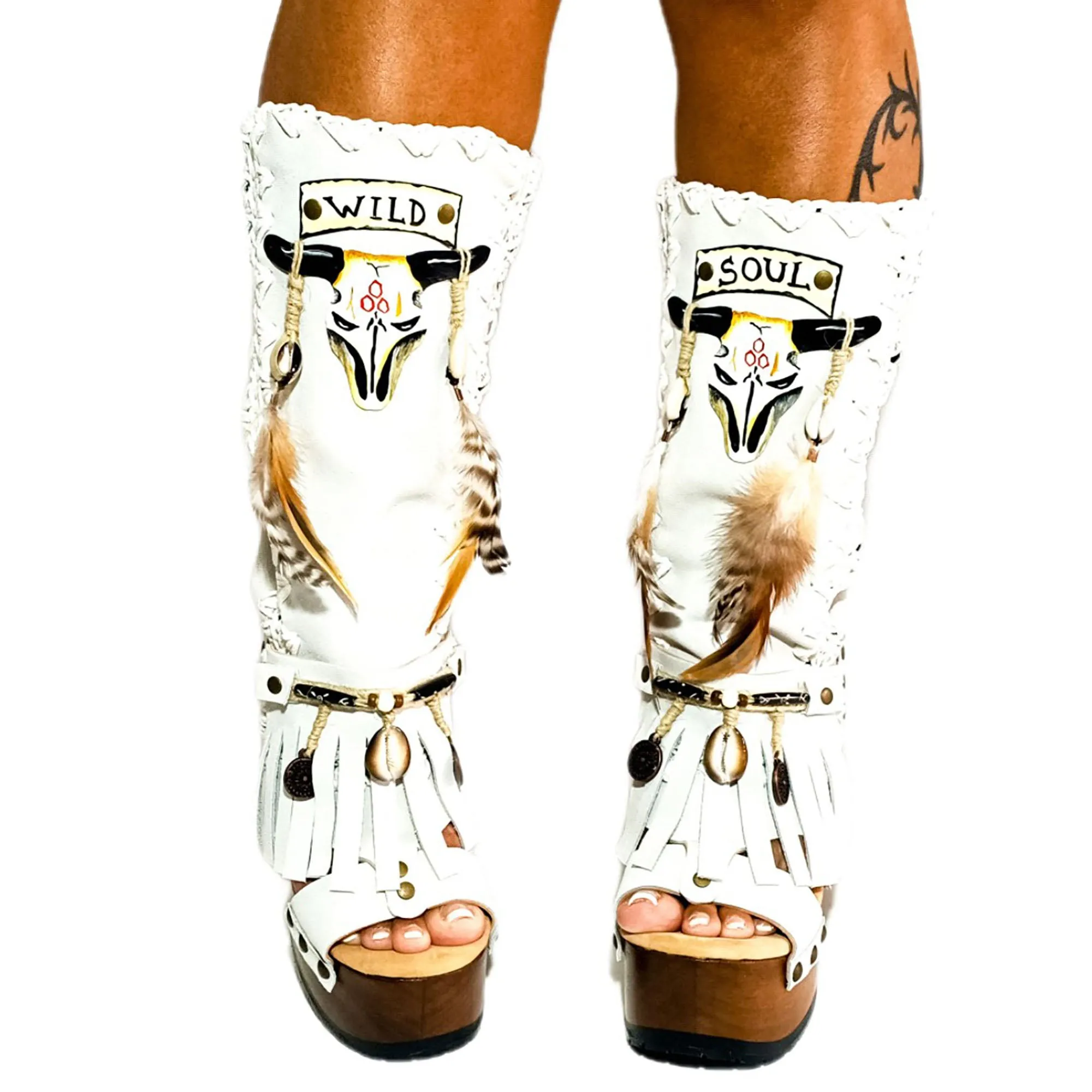 Wild Soul White Boots