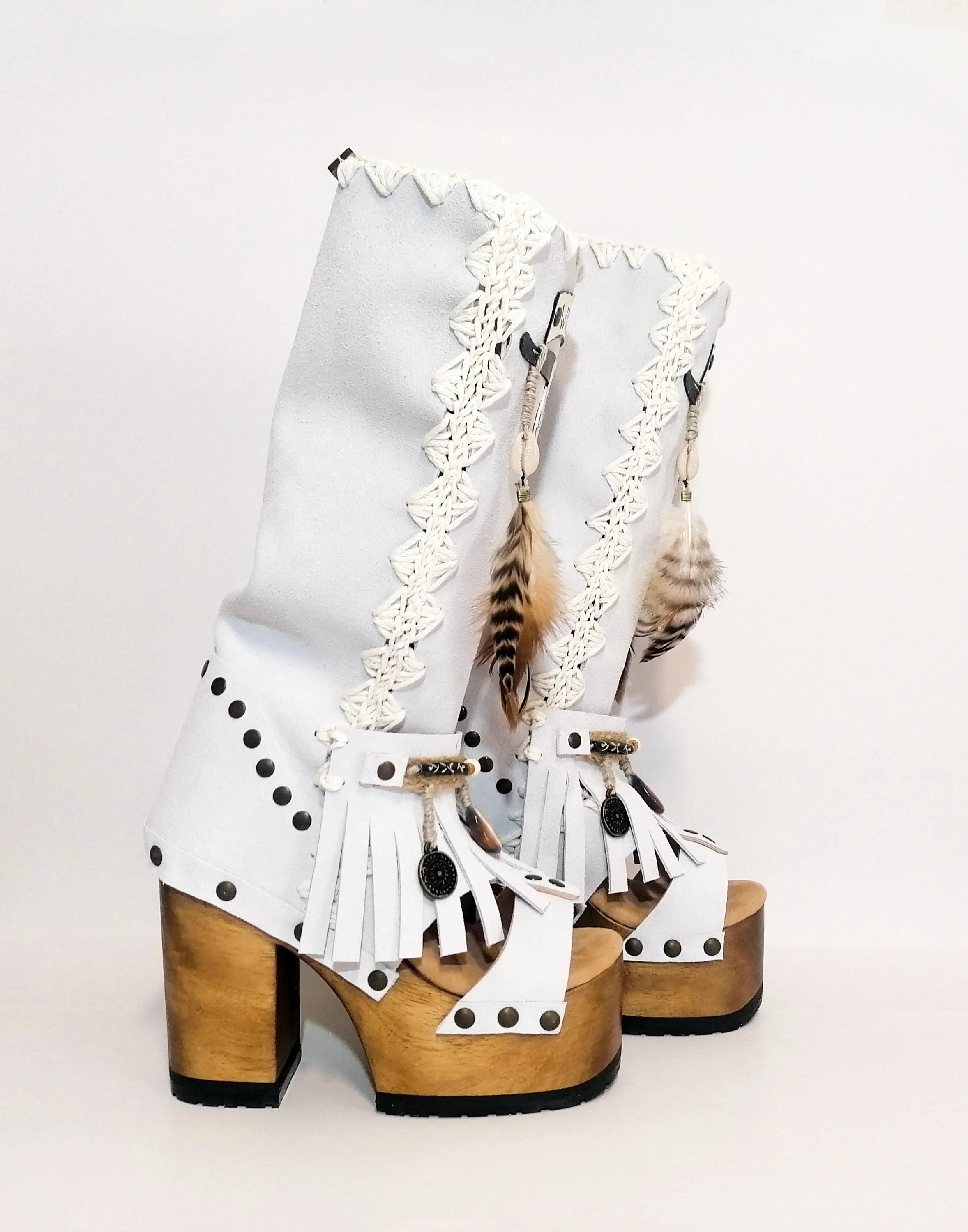 Wild Soul White Boots