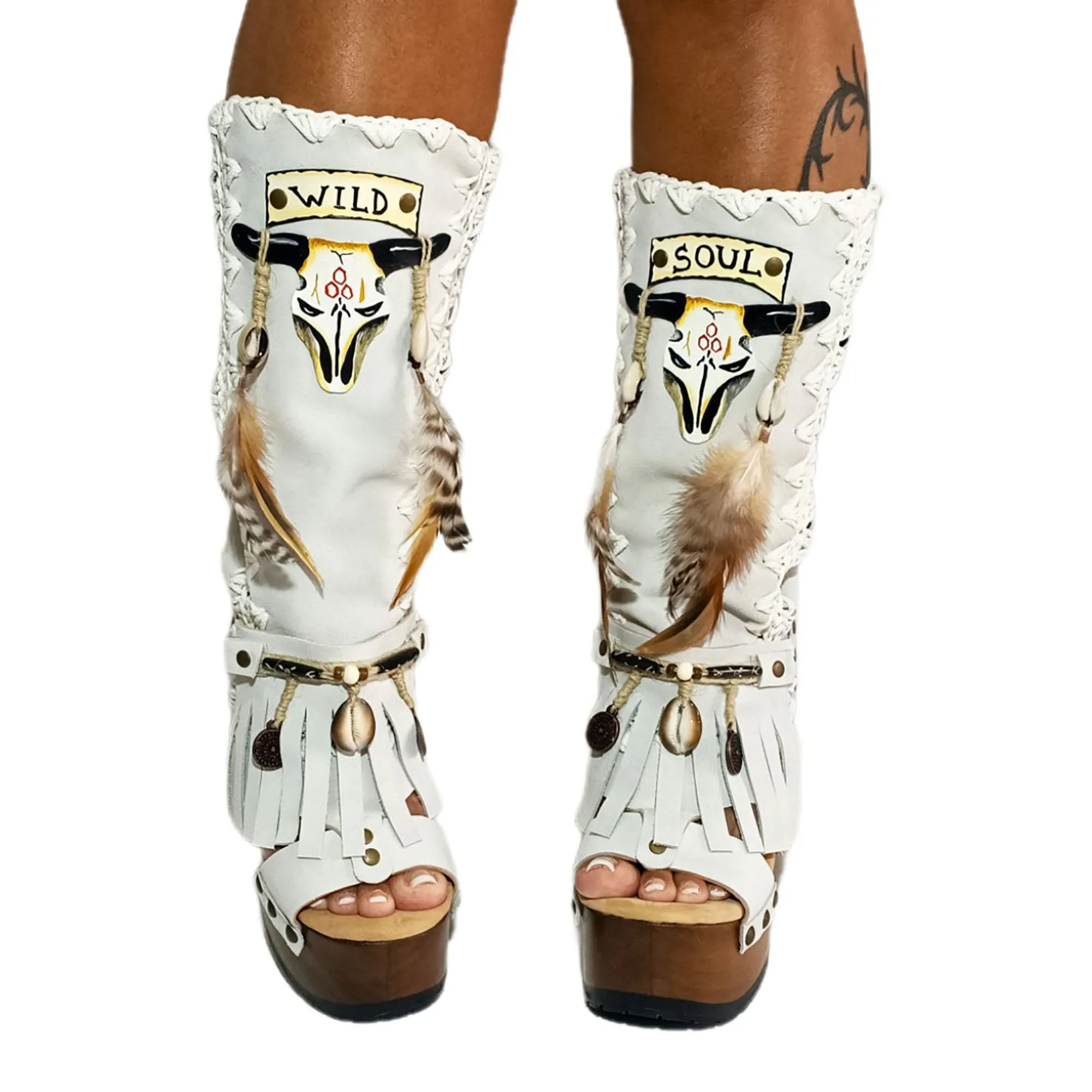 Wild Soul White Boots