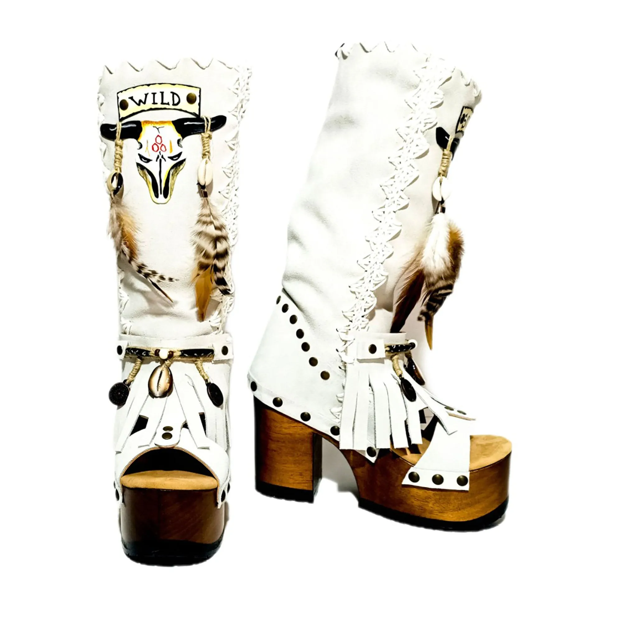 Wild Soul White Boots