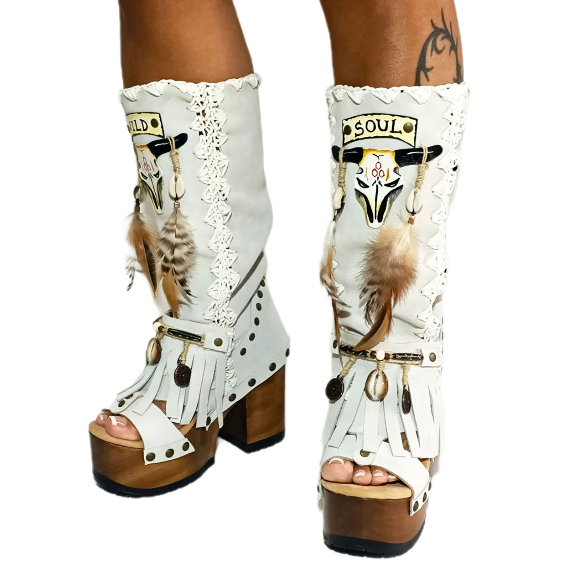 Wild Soul White Boots