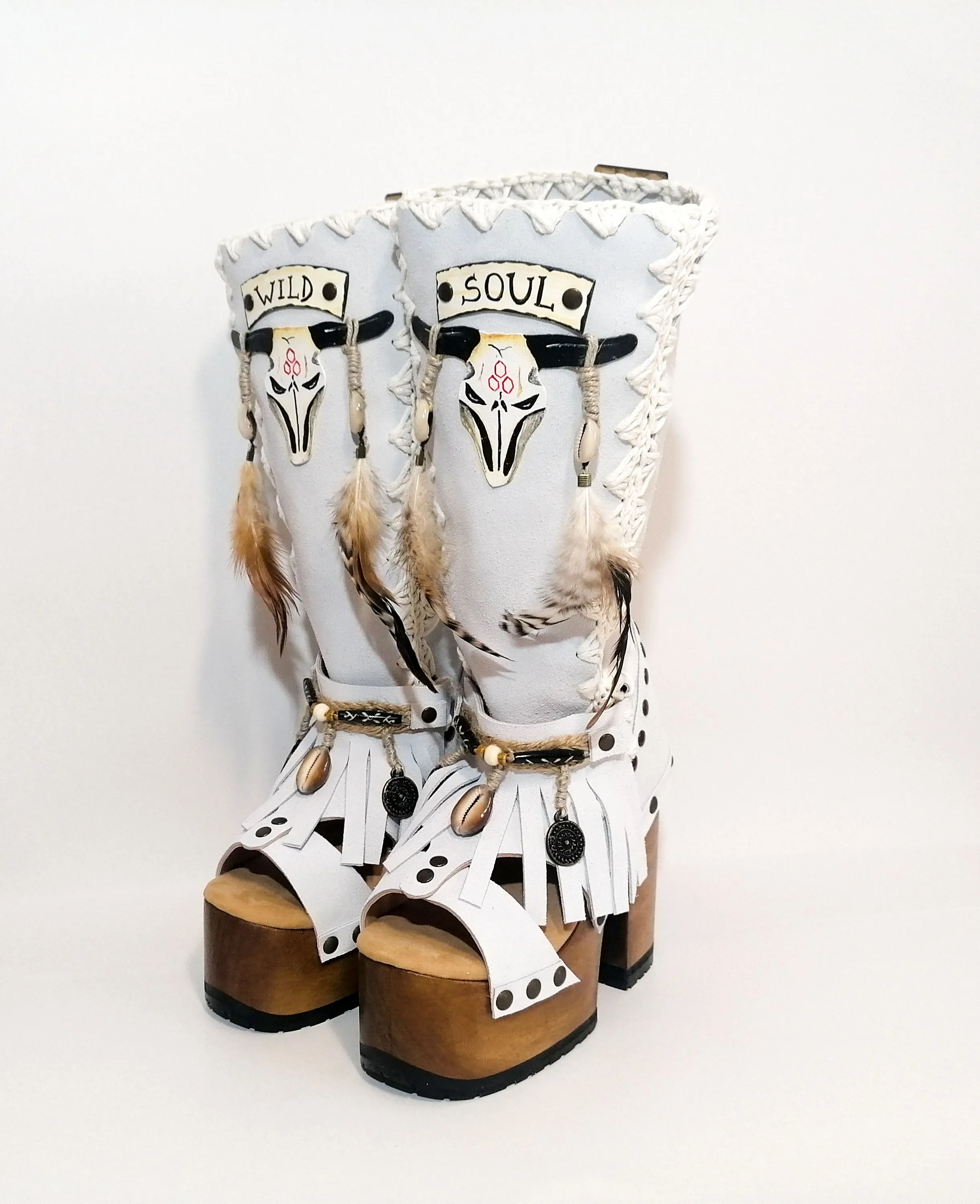 Wild Soul White Boots