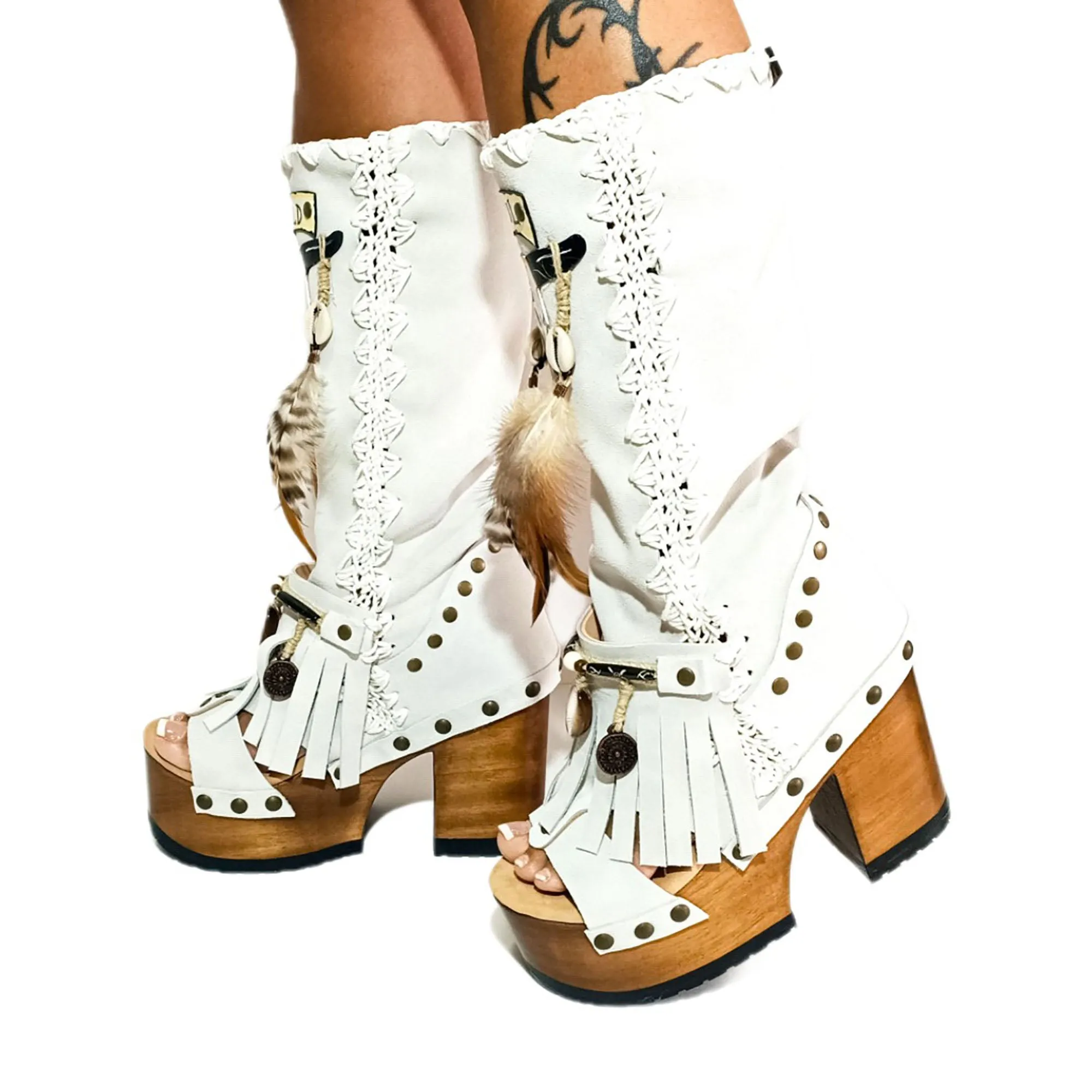 Wild Soul White Boots