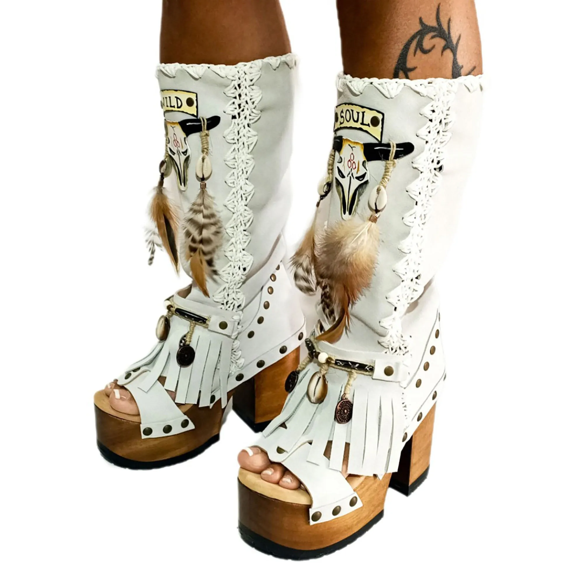 Wild Soul White Boots