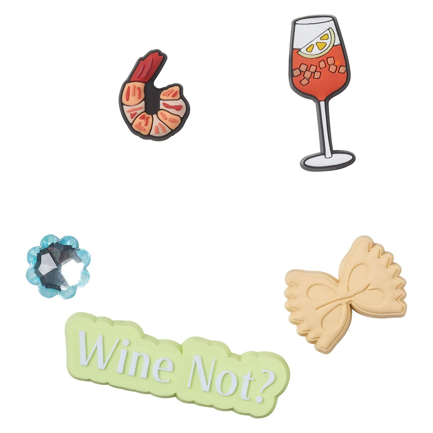 Wine Not Sandal Backer 5 Jibbitz Pack